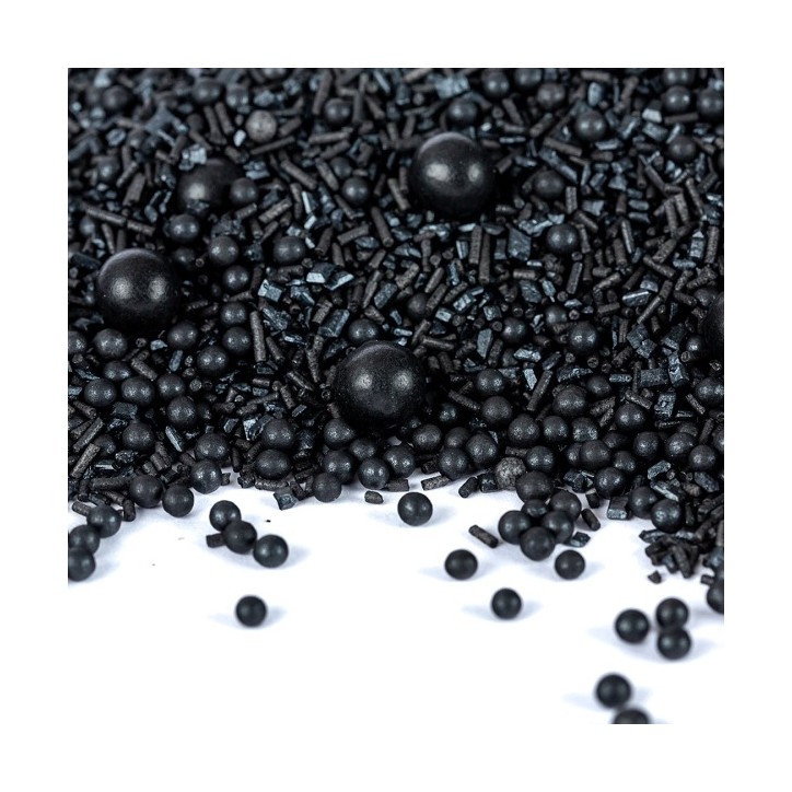 Black Sprinkles - Black Medley Sugardecoration - Black Cake Decoration - Black Sugar Sprinkle Black Sprinkles - Black Medley Sugardecoration - Black Cake Decoration - Black Sugar Sprinkle