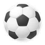 deKora Sugar Sheet Cake Disc Soccer Ball, 20cm