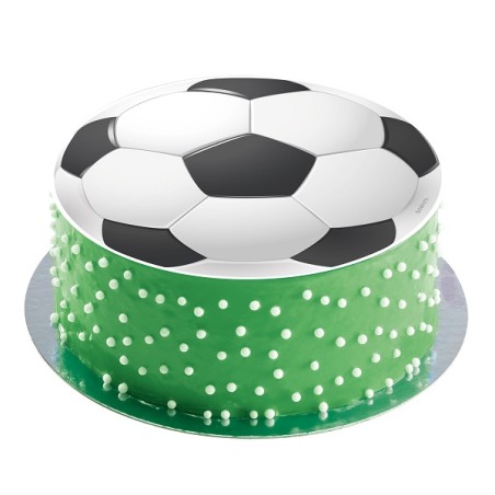Fussball Tortenaufleger 20cm – Essbare Fussball Torte Deko