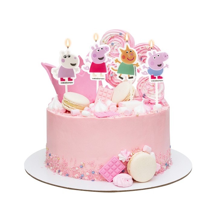 Peppa Pig Birthday Candles – Kids Cake Decoration