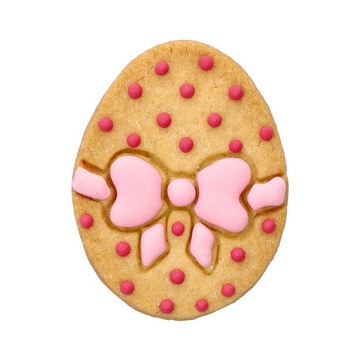 Easter egg cutter with bow embossing - Easter Cookie Cutter Egg with Bow Easter egg cutter with bow embossing - Easter Cookie Cutter Egg with Bow