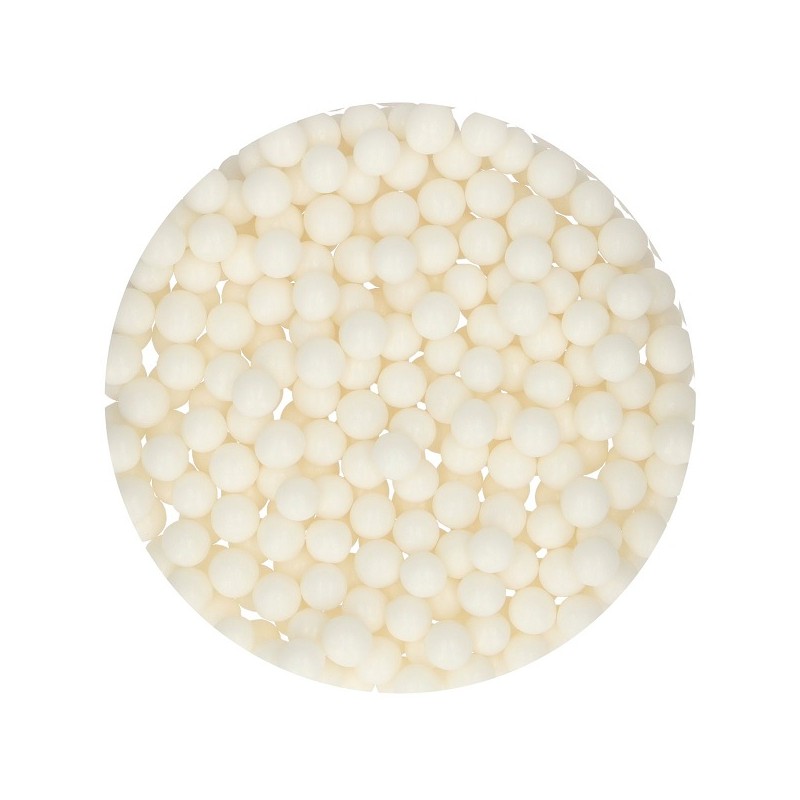 FunCakes 10mm Sugarpearls White, 70g