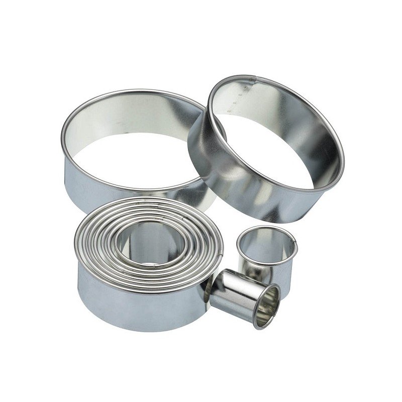 KitchenCraft Ringe glatt 11er Ausstechset