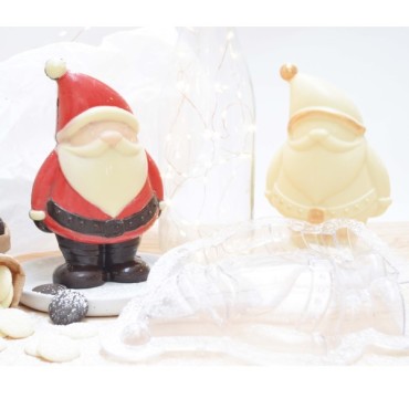 Weihnachtsmann Schokoladengiessform - Hohlfigur Nikolaus - Father Christmas Schokoladenform