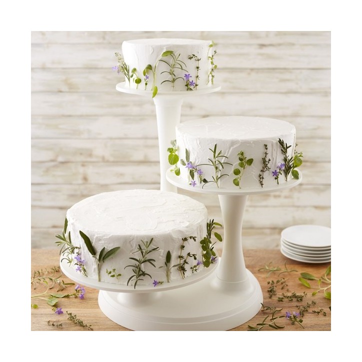 Wilton 3-Tier Pillar Cake Stand – White Elegant Display for Cakes & Desserts Wilton 3-Tier Pillar Cake Stand – White Elegant Display for Cakes & Desserts