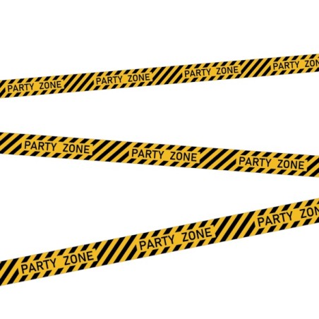 Party Absperrband PARTY ZONE - Caution Tape Banner - Warnabsperrband Party