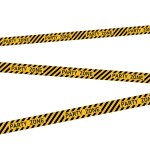 Amscan Deco Caution Tape Party Zone Banner, 70MM x 5M