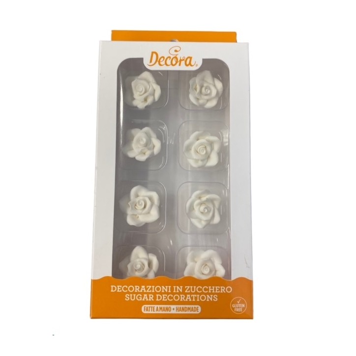 20mm Zuckerrosen Weiss - 8 Essbare Rosen Weiss - Perlmutt Tortendekor Rosen 20mm Zuckerrosen Weiss - 8 Essbare Rosen Weiss - Perlmutt Tortendekor Rosen