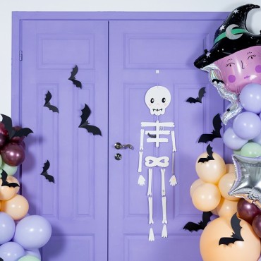 Halloween Haning Skeleton Paper Decoration - Halloween Partyware