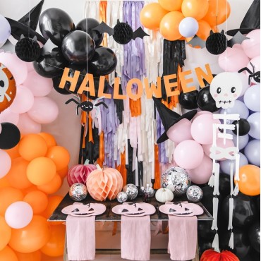 Halloween Haning Skeleton Paper Decoration - Halloween Partyware