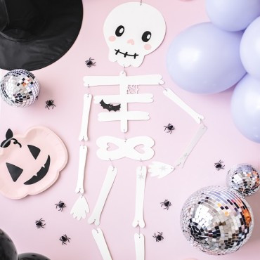 Halloween Haning Skeleton Paper Decoration - Halloween Partyware