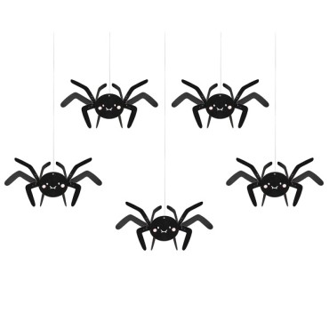 3D Spider Partyware - Halloween Partydecoration Spider