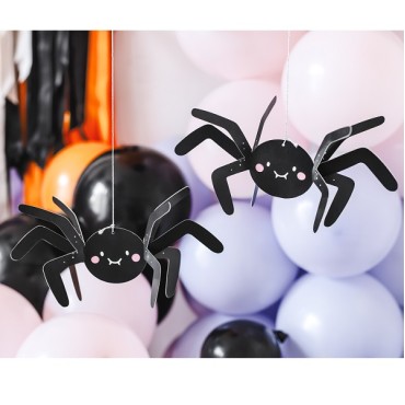 Spinnen Partydekoration - Halloween Deko Spinne - 3D Spinnen Dekoration