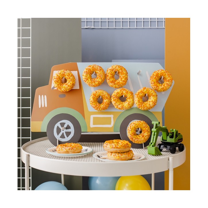 Kipplaster Donutwand Kinderparty 10 Donuts