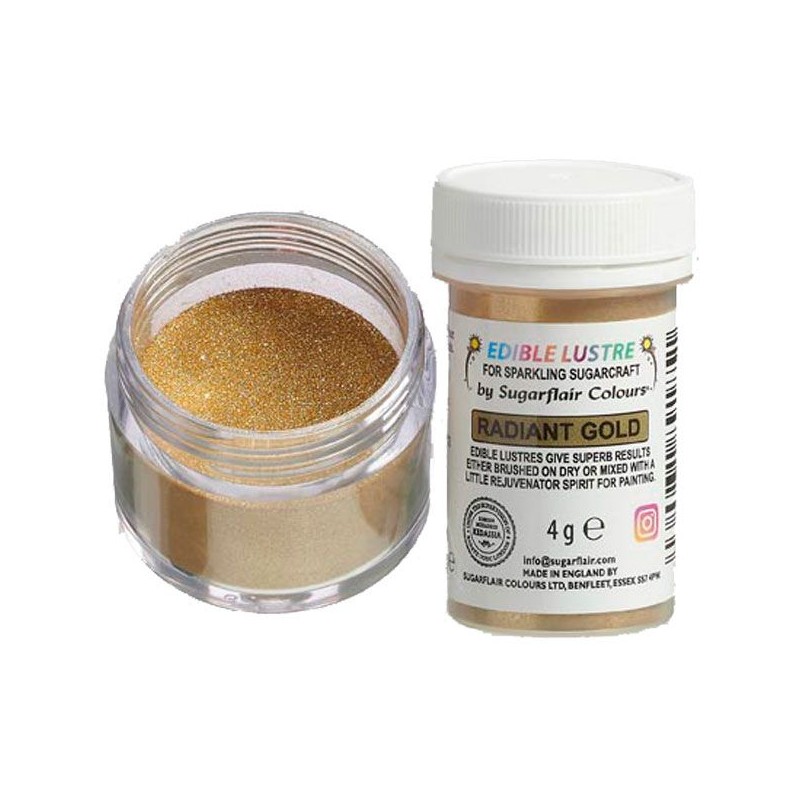 Sugarflair Edible Lustre Radiant Gold 4g