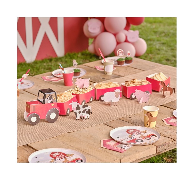 Ginger Ray Farmyard Tractor and Trailer Farm Party Treat Sandwich Stand