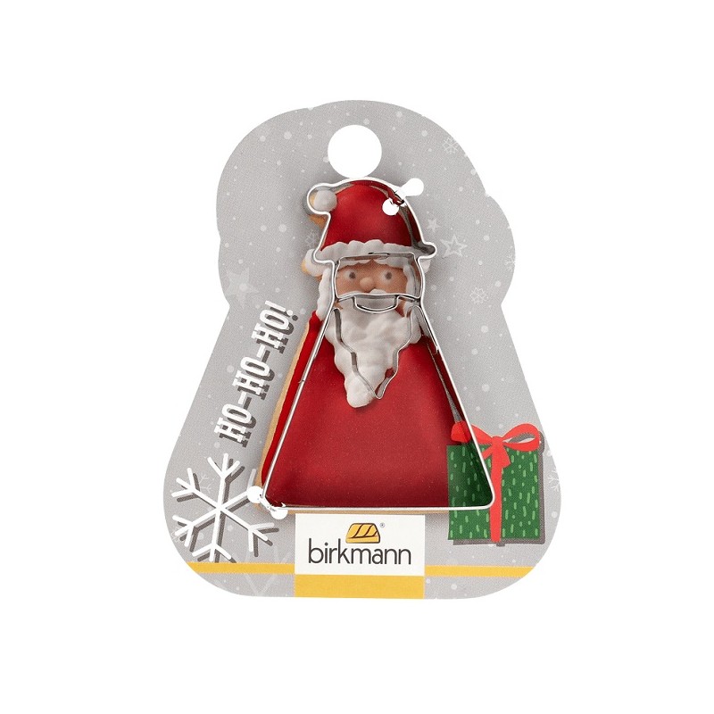 Birkmann Geometric Santa Cookie Cutter, 6.2x4.3cm