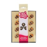 FunCakes Dia de Muertos Skull Chocolate Decoration, 12 pcs