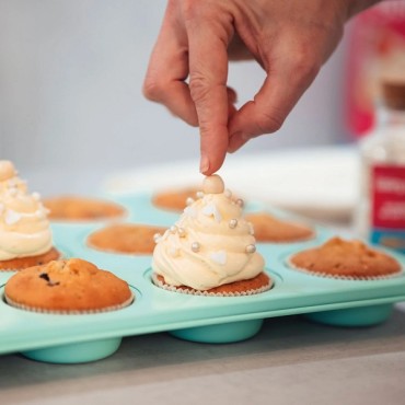 Mint Cupcake Baking Pan - Muffin Baking Tray 12 fold