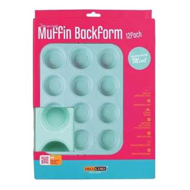 Muffin Backform Mint - Cupcake Backblech für 12 Cupcakes