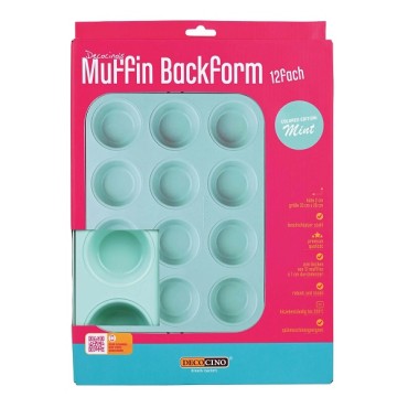 Mint Cupcake Baking Pan - Muffin Baking Tray 12 fold