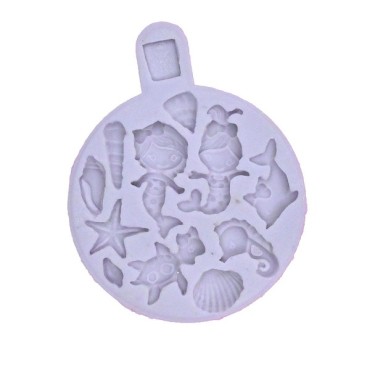 Mermaid & Friends Silicone Mould, Karen Davies Mermaid Mold - Sugarcraft Decor Mermaid