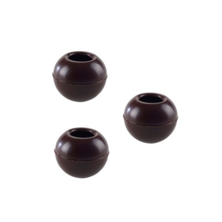 dark chocolate hollow sphere - dark praline shells - diy praline making