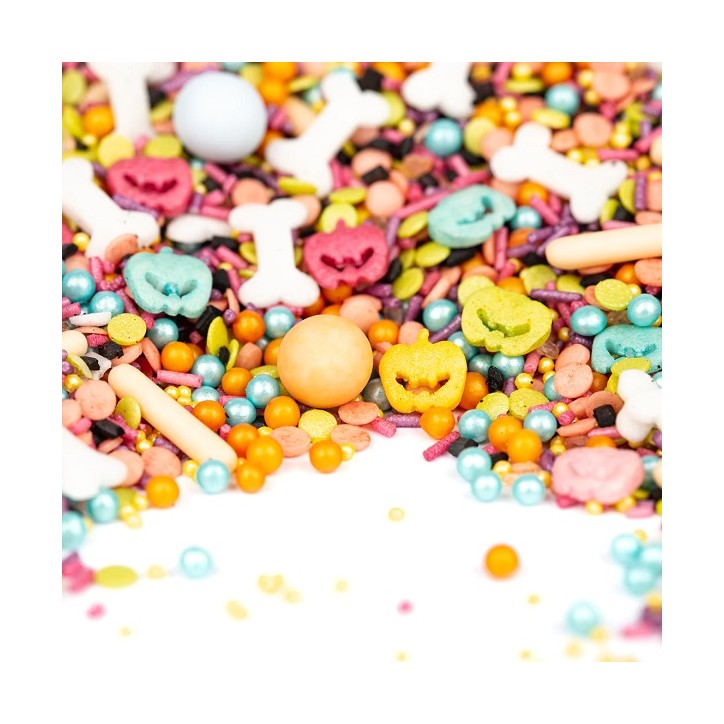 Super Streusel Kürbissimo 90g – Halloween Sprinkle Mix