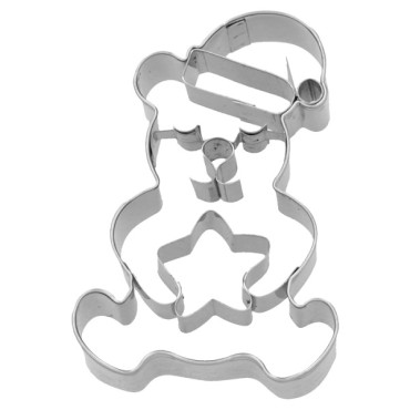 Christmas Teddy Bear with Star Cookie Cutter,