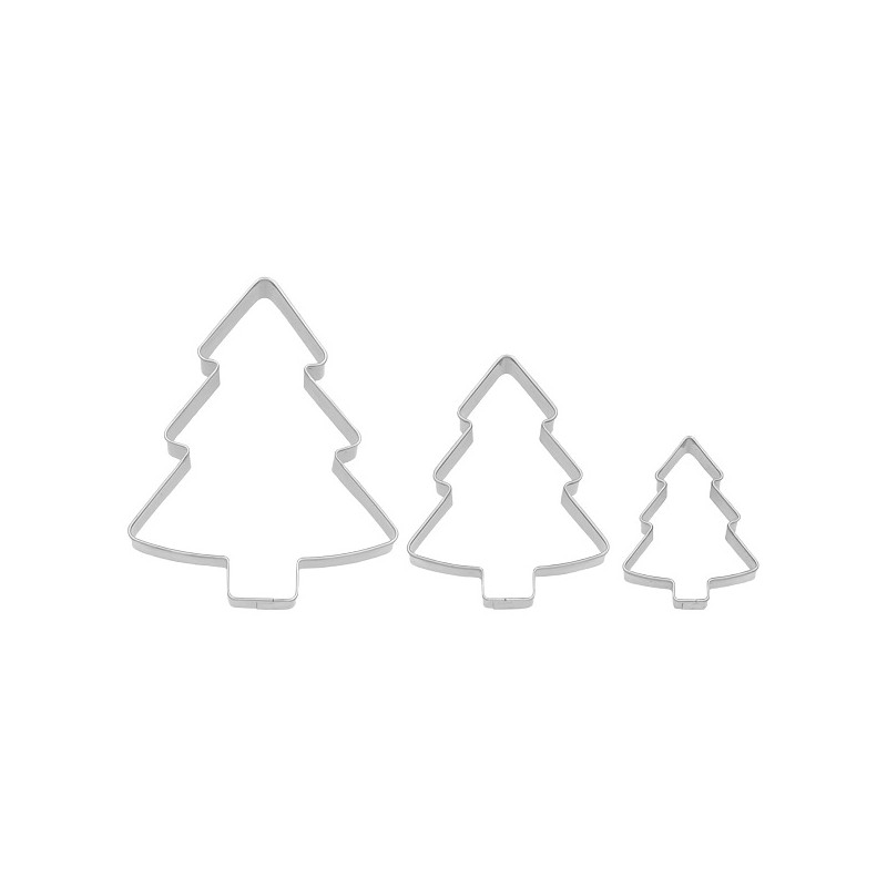 Birkmann Fir Tree Cookie Cutter Set, 3 pcs