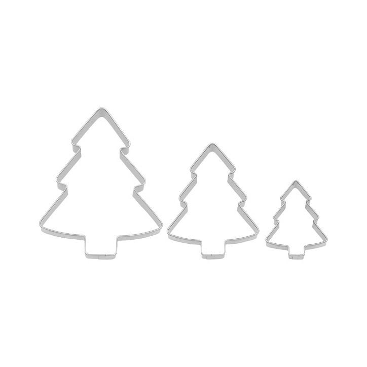 Birkmann Christmas Tree Cookie Cutter Set 3 pcs – Baking Tools