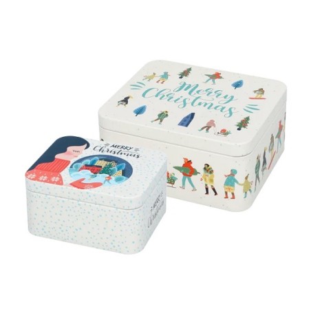 Magic Time Cookie Tin Set - Birkmann 433175 Christmas Cookie Jars