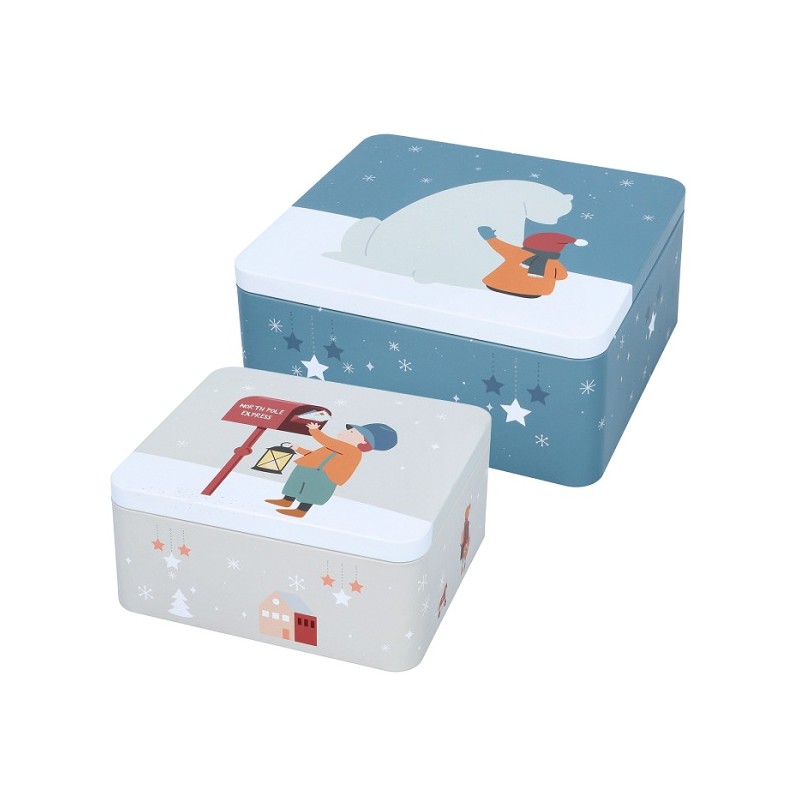 Birkmann Large Tin Set - Warm Wishes, 2 pcs