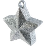 Amscan 170g Balloon Weight Star silber, 1 pcs