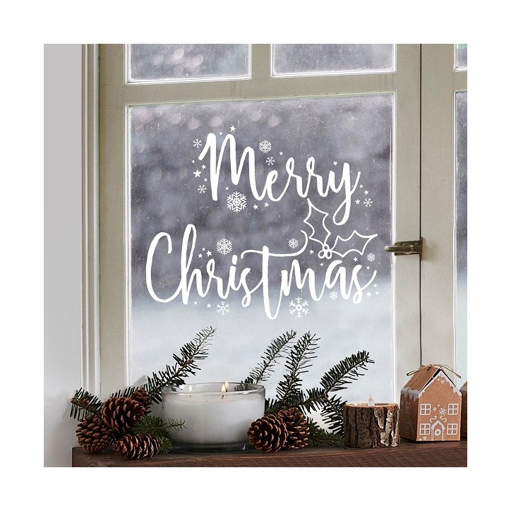 Ginger Ray Merry Christmas Fenstersticker – Weihnachts Fenster Deko