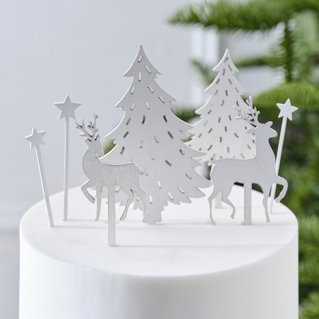 Cake Topper Winter Wonderland - Christmas Cake Topper