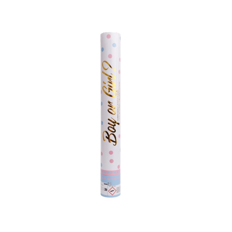 Amscan 40cm Confetti Cannon Gender Reveal BOY