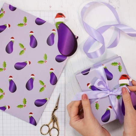 Naugty Aubergine Gift Wrapping Kit