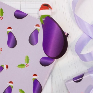Naugty Aubergine Gift Wrapping Kit