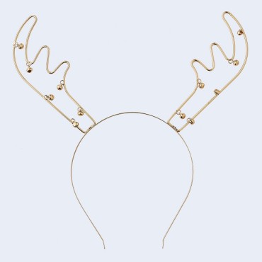 Headbands - Antler with Bells - Gold Wire