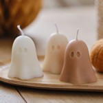 Ginger Ray Halloween Ghost Candles 3 pcs