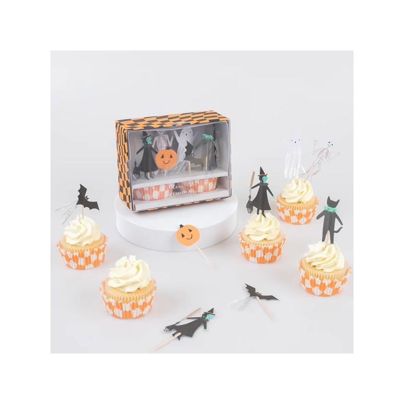 Meri Meri Halloween Cupcake Kit, 48 pcs