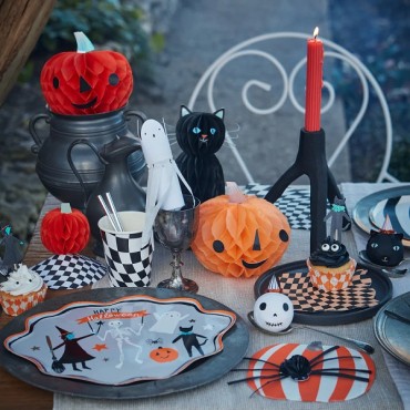 Meri Meri Halloween Honeycomb Decorations 10 pcs – Party Decor