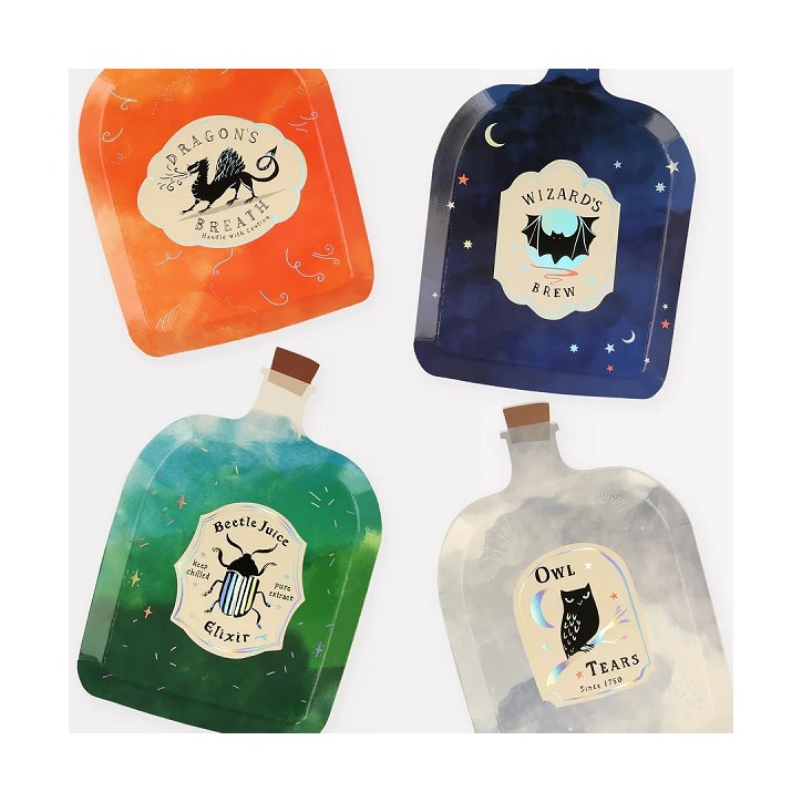 Meri Meri Making Magic Plates 8 pcs – Potion Party Plates Meri Meri Making Magic Plates 8 pcs – Potion Party Plates