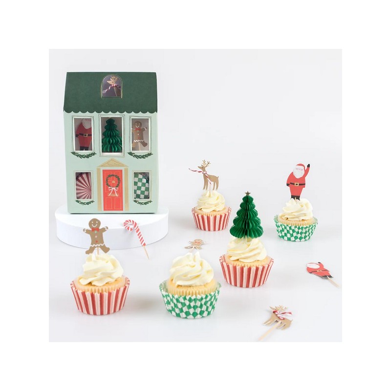 Meri Meri Festive House Cupcake Kit 48 pcs