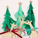 Meri Meri Reindeer Family Cake Topper, 6 pcs