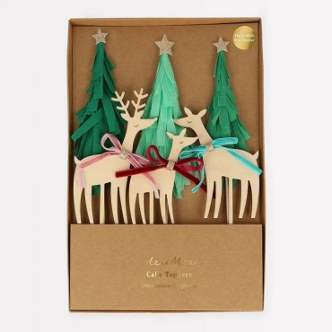 Woodland & Reindeer Cake Toppe