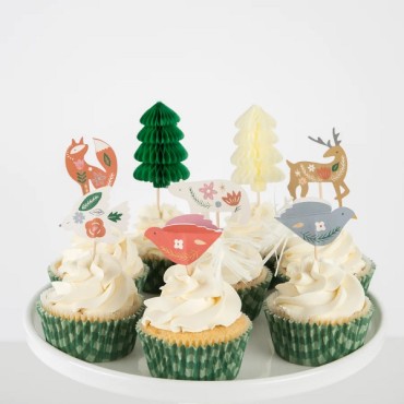 Folk Woodland Cupcake Decorating Set
