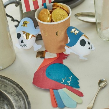 Pirate Shaped Napkins - Pirate Party Tableware