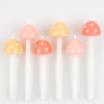 Meri Meri Mushroom Novelty Candles, 6 pcs